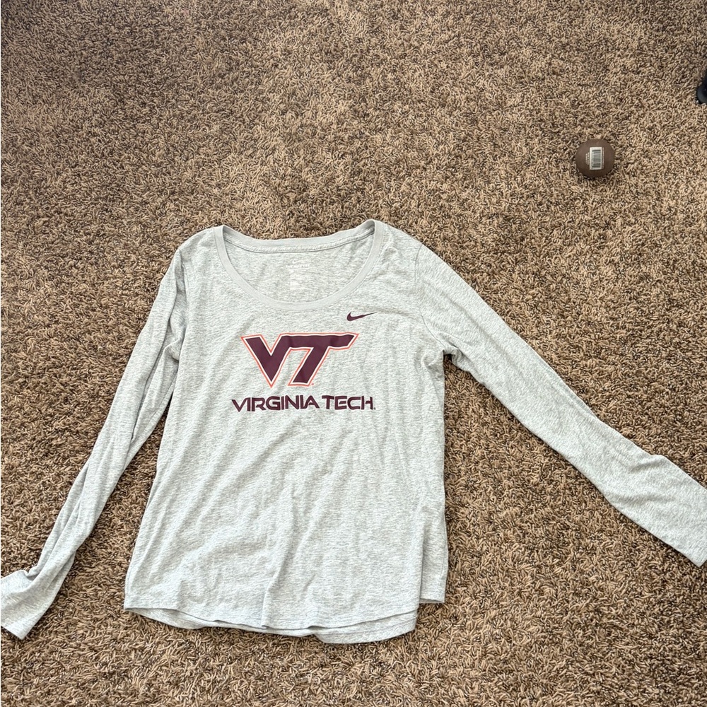 Nike Gray Virginia Tech Women's Long Sleeve Tee